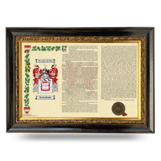 Rutherforde Armorial Landscape Framed - Heirloom