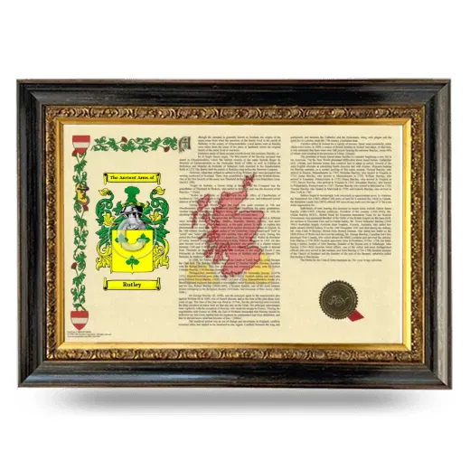 Rutley Armorial Landscape Framed - Heirloom