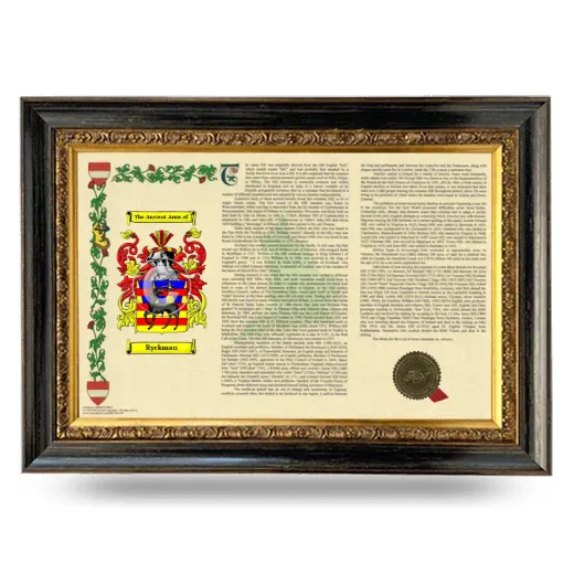 Ryckman Armorial Landscape Framed - Heirloom