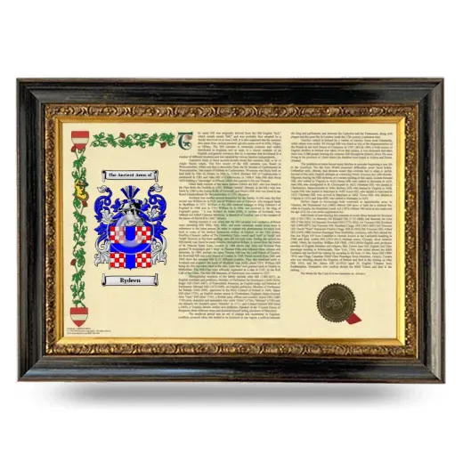Rydeen Armorial Landscape Framed - Heirloom