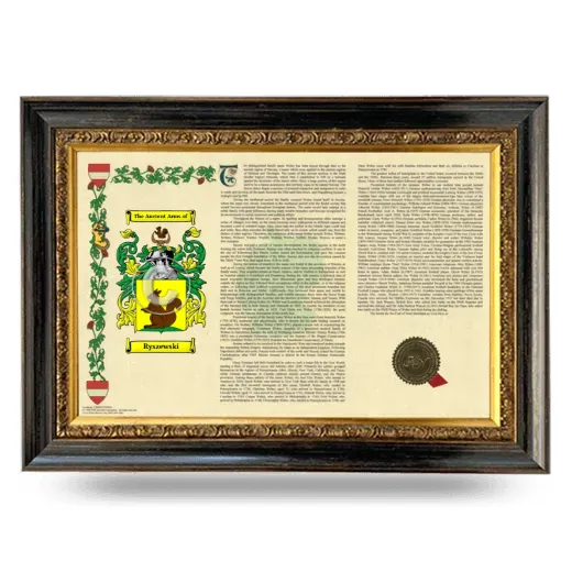 Ryszewski Armorial Landscape Framed - Heirloom