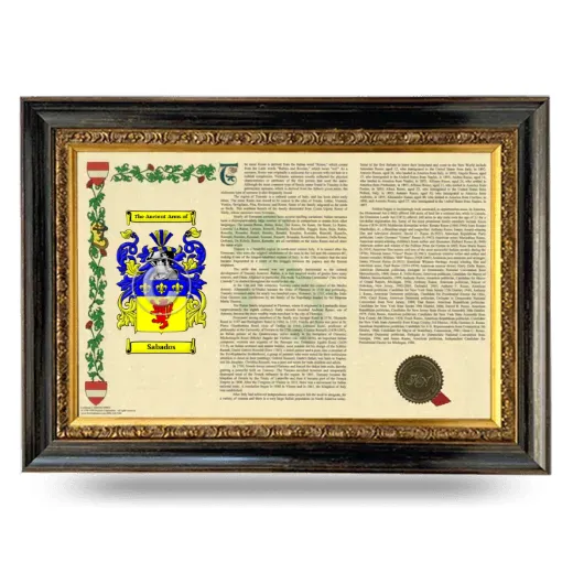 Sabados Armorial Landscape Framed - Heirloom