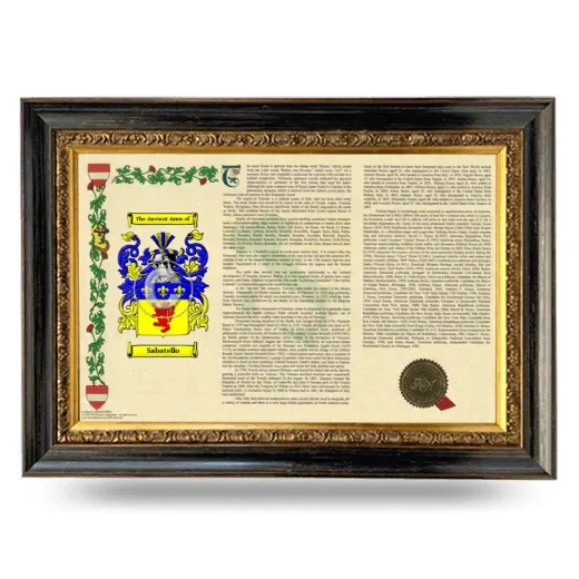 Sabatello Armorial Landscape Framed - Heirloom