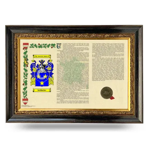 Sabbatier Armorial Landscape Framed - Heirloom