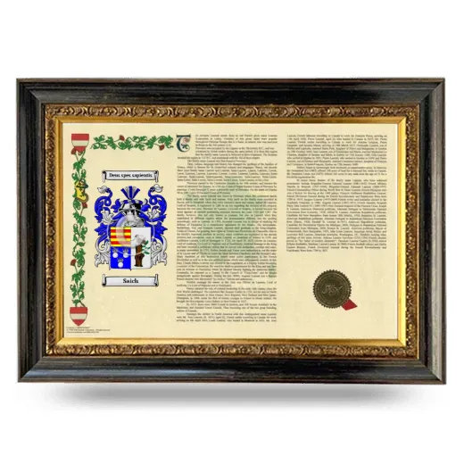 Saich Armorial Landscape Framed - Heirloom