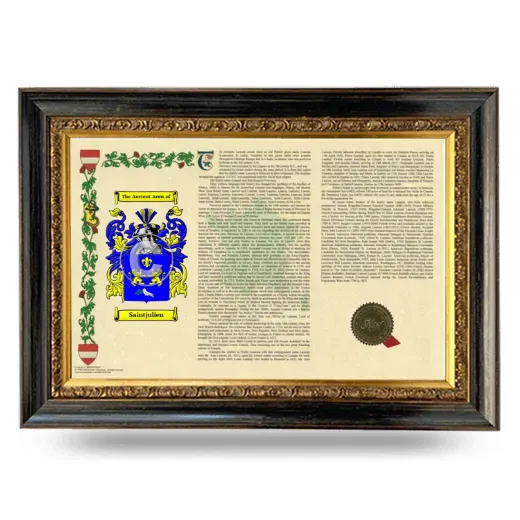 Saintjulien Armorial Landscape Framed - Heirloom