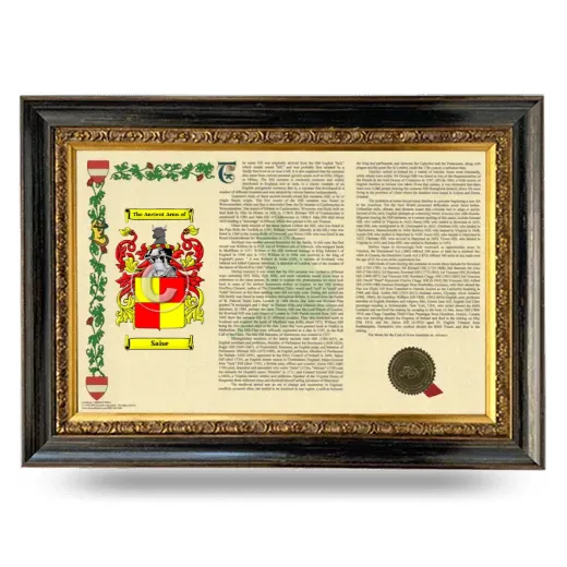 Saise Armorial Landscape Framed - Heirloom