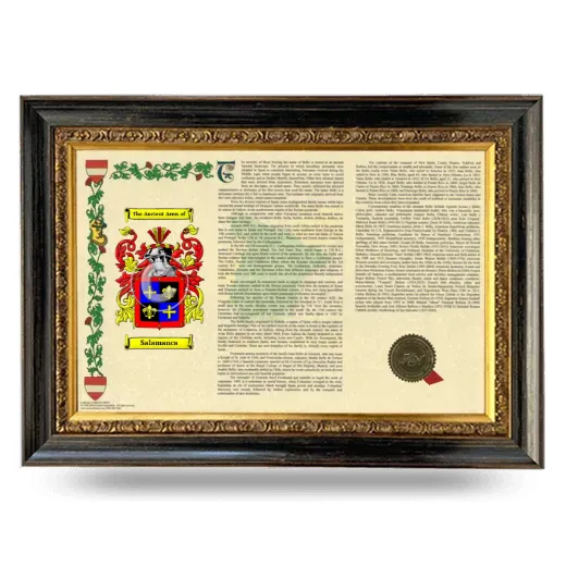 Salamanca Armorial Landscape Framed - Heirloom