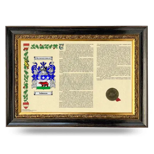 Salamon Armorial Landscape Framed - Heirloom