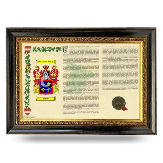 Saline Armorial Landscape Framed - Heirloom