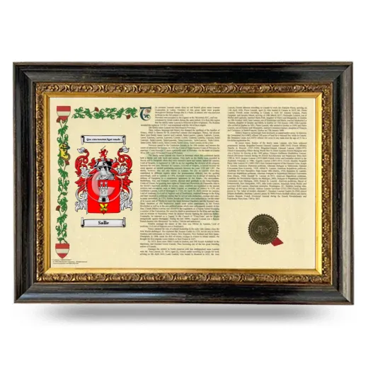 Salle Armorial Landscape Framed - Heirloom