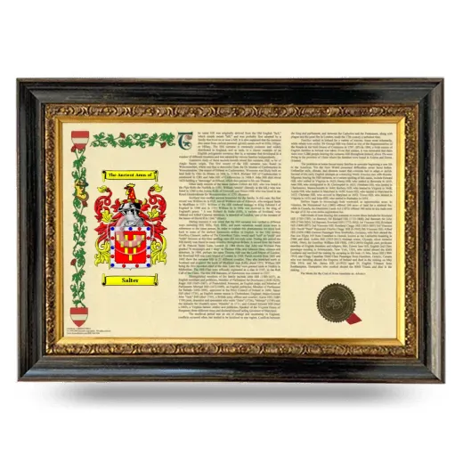 Salter Armorial Landscape Framed - Heirloom
