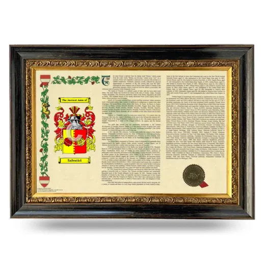 Salvatici Armorial Landscape Framed - Heirloom