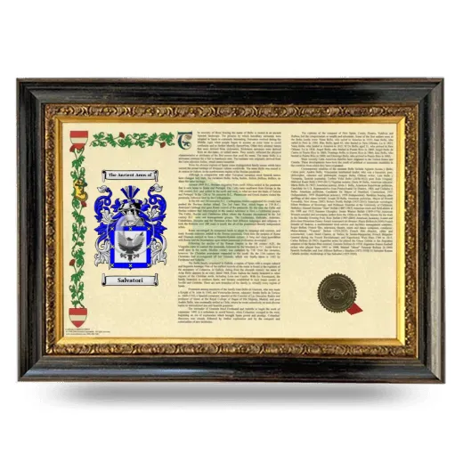 Salvatori Armorial Landscape Framed - Heirloom