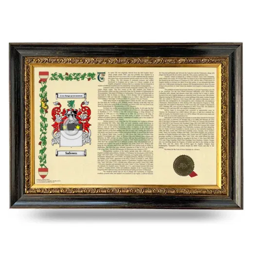 Salveen Armorial Landscape Framed - Heirloom