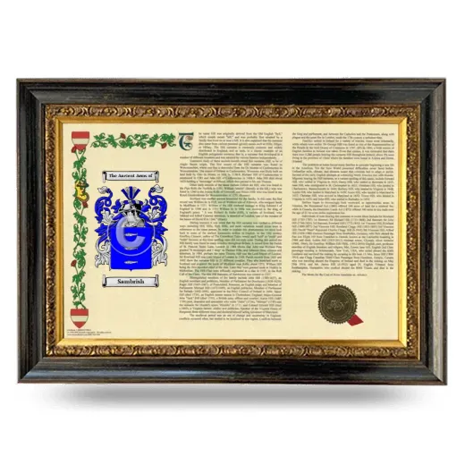 Sambrish Armorial Landscape Framed - Heirloom
