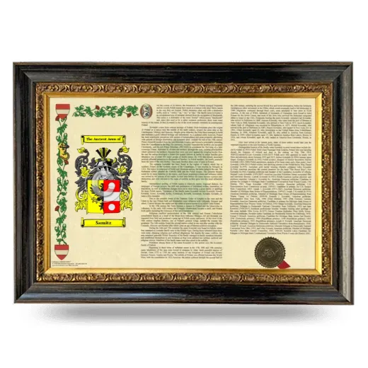Samitz Armorial Landscape Framed - Heirloom