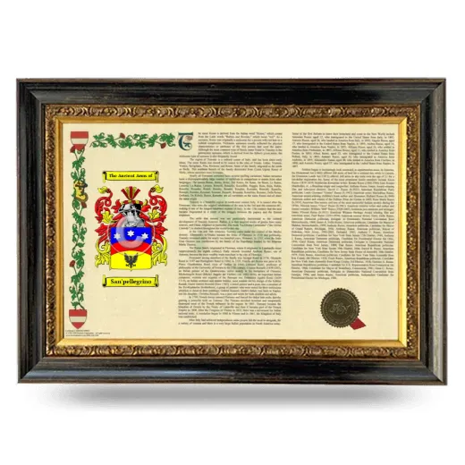 San'pellegrino Armorial Landscape Framed - Heirloom