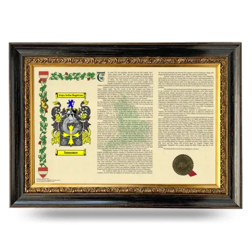 Sansome Armorial Landscape Framed - Heirloom