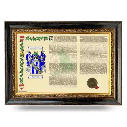 Santeson Armorial Landscape Framed - Heirloom