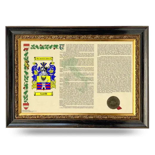 Santilli Armorial Landscape Framed - Heirloom