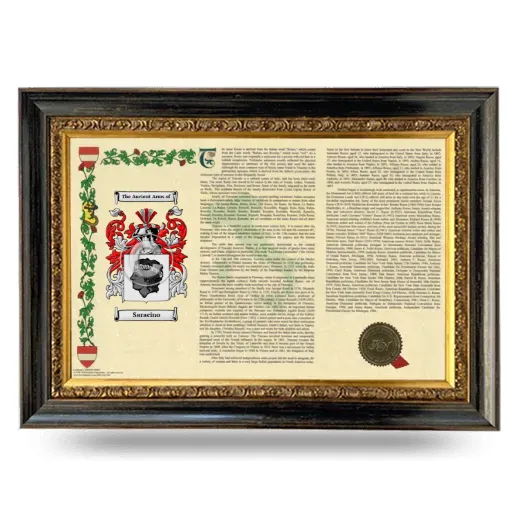 Saracino Armorial Landscape Framed - Heirloom