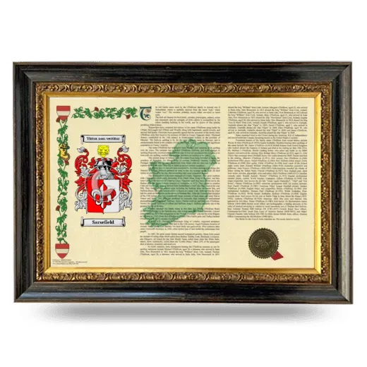 Sarsefield Armorial Landscape Framed - Heirloom