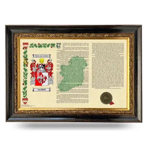 Sarsfield Armorial Landscape Framed - Heirloom