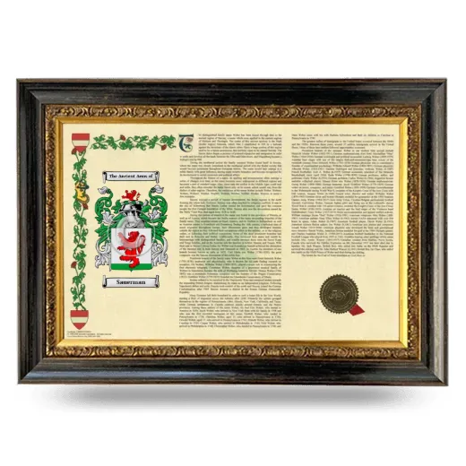 Sauerman Armorial Landscape Framed - Heirloom