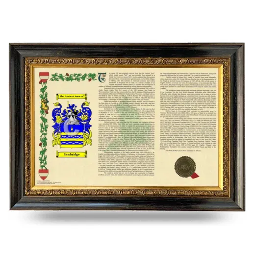 Sawbridge Armorial Landscape Framed - Heirloom