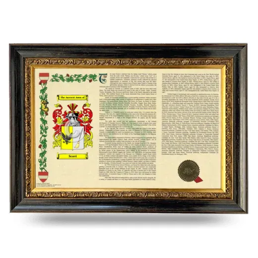Scavi Armorial Landscape Framed - Heirloom