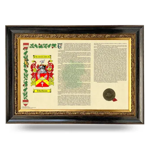 Schachman Armorial Landscape Framed - Heirloom