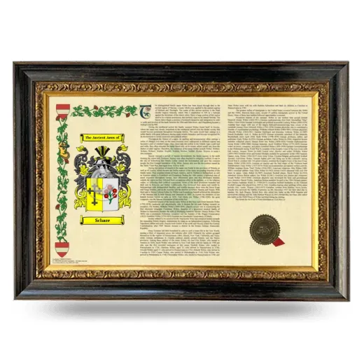 Schare Armorial Landscape Framed - Heirloom