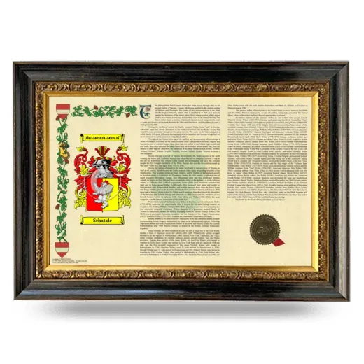Schatzle Armorial Landscape Framed - Heirloom