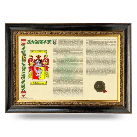 Schatzmann Armorial Landscape Framed - Heirloom