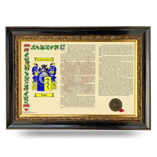 Schere Armorial Landscape Framed - Heirloom