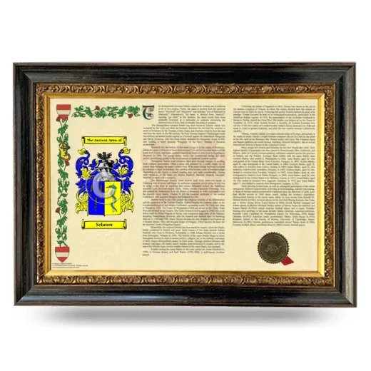 Scherer Armorial Landscape Framed - Heirloom