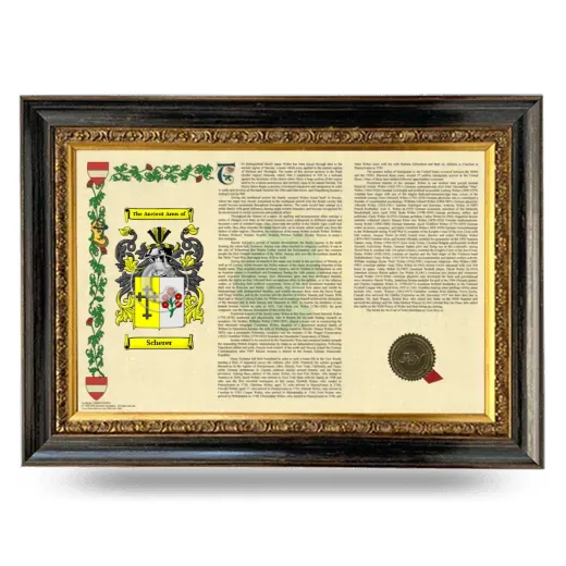Scherer Armorial Landscape Framed - Heirloom
