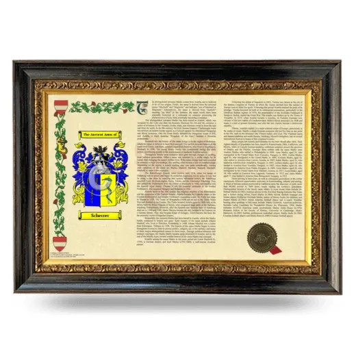 Scherrer Armorial Landscape Framed - Heirloom