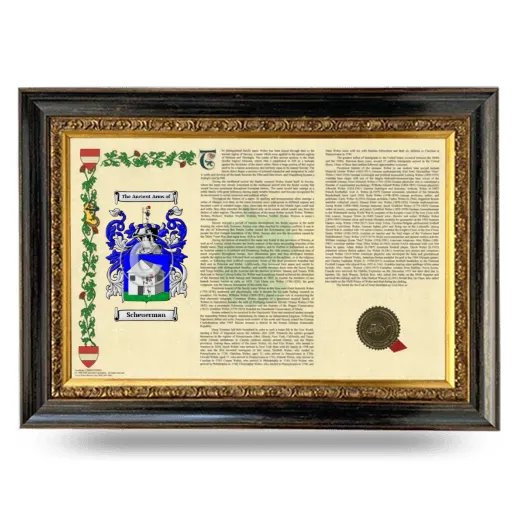 Scheuerman Armorial Landscape Framed - Heirloom
