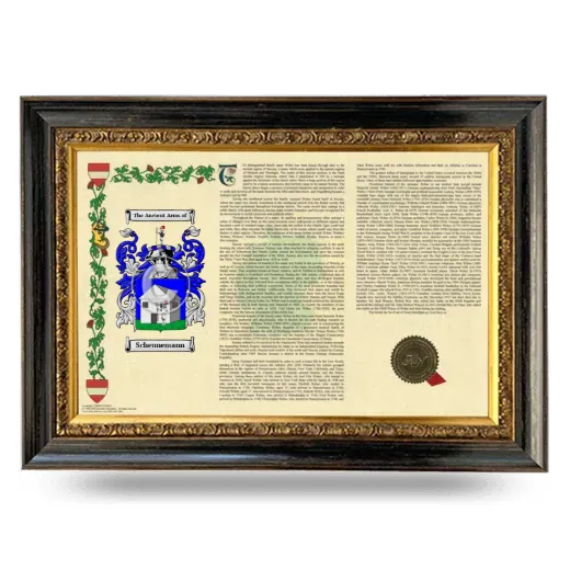 Scheunemann Armorial Landscape Framed - Heirloom