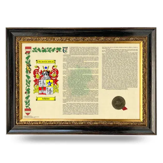 Schewe Armorial Landscape Framed - Heirloom