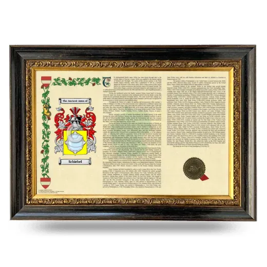 Schiebel Armorial Landscape Framed - Heirloom
