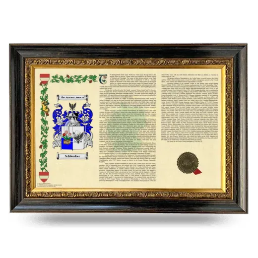 Schlenker Armorial Landscape Framed - Heirloom