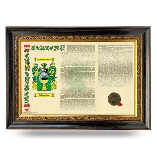 Schmeider Armorial Landscape Framed - Heirloom