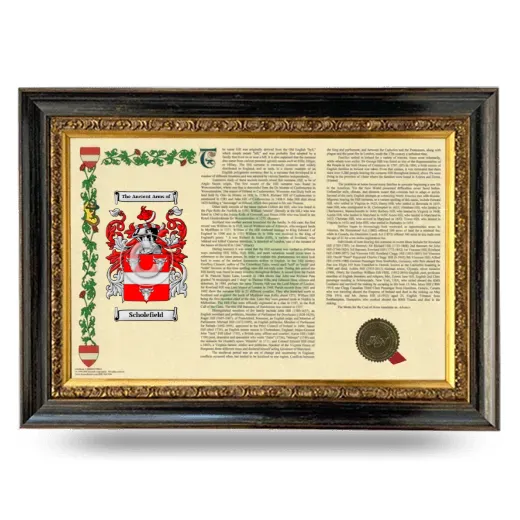 Scholefield Armorial Landscape Framed - Heirloom