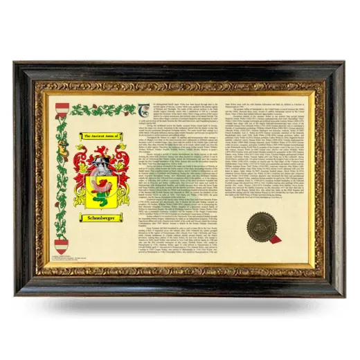 Schonberger Armorial Landscape Framed - Heirloom