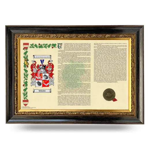 Schoter Armorial Landscape Framed - Heirloom