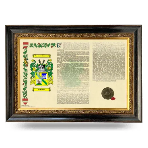 Schrom Armorial Landscape Framed - Heirloom