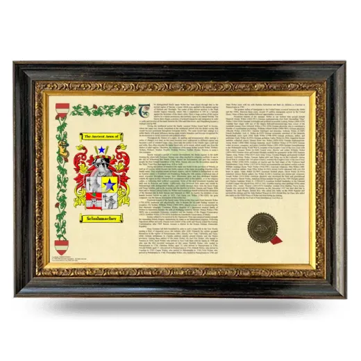 Schuhmacher Armorial Landscape Framed - Heirloom